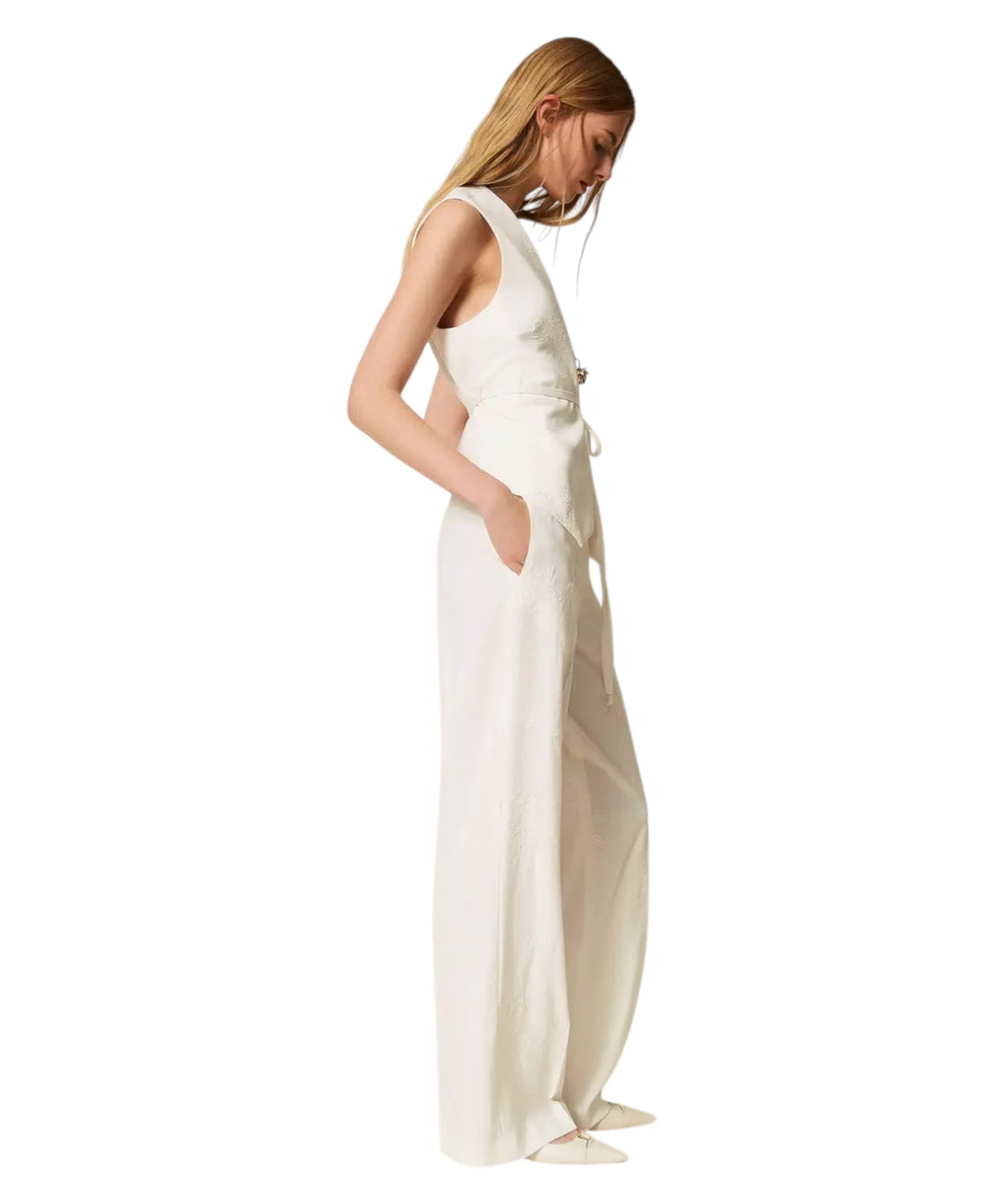 Pantaloni Palazzo Eleganti Ricamati Twinset