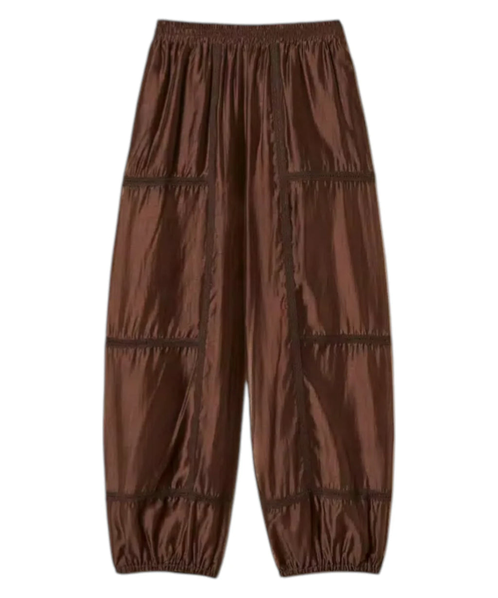 Twinset Pantalones Joggers Voile Encaje