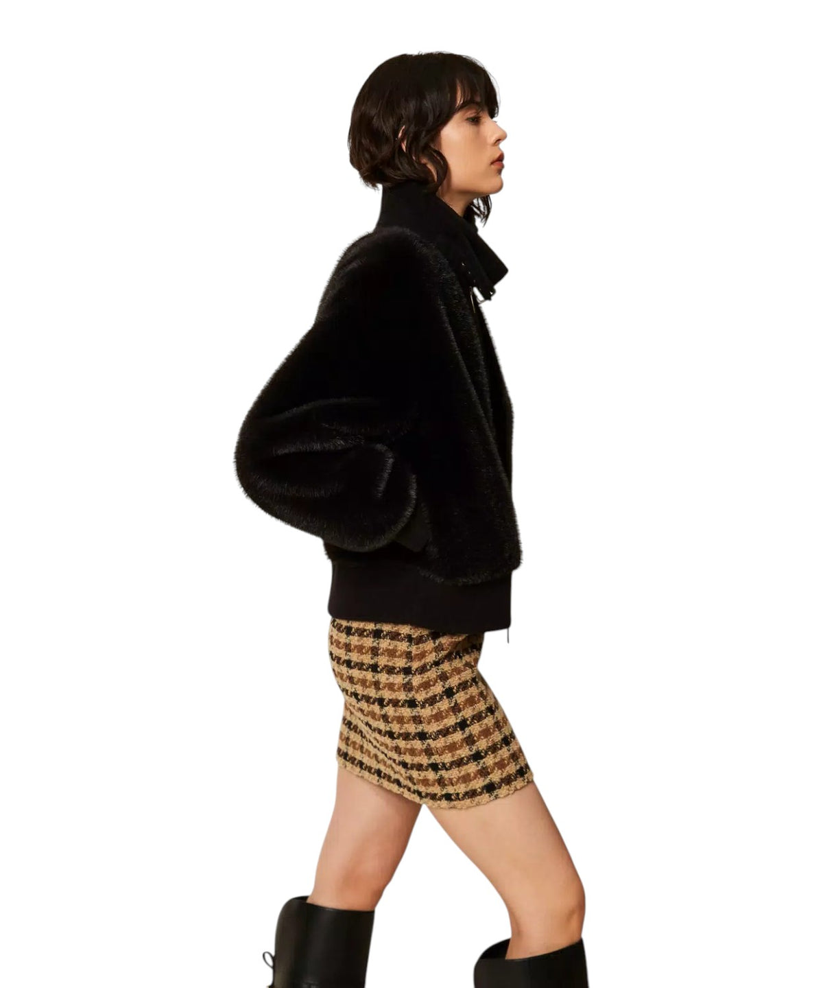 Bomber Donna in Faux Fur