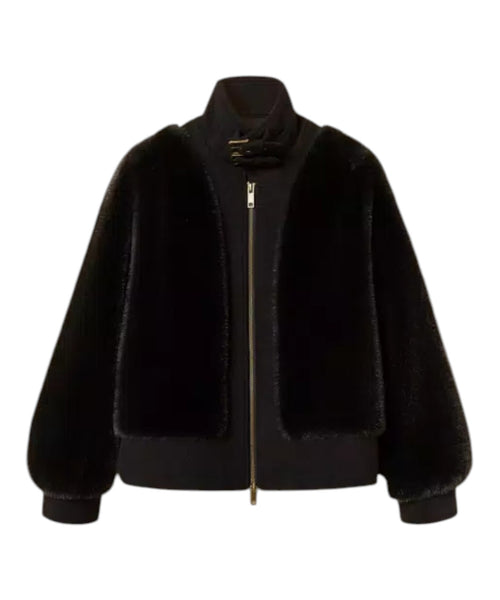 Bomber Donna in Faux Fur