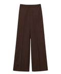 Twinset Pantaloni Donna Raso Opaco Lana e Viscosa