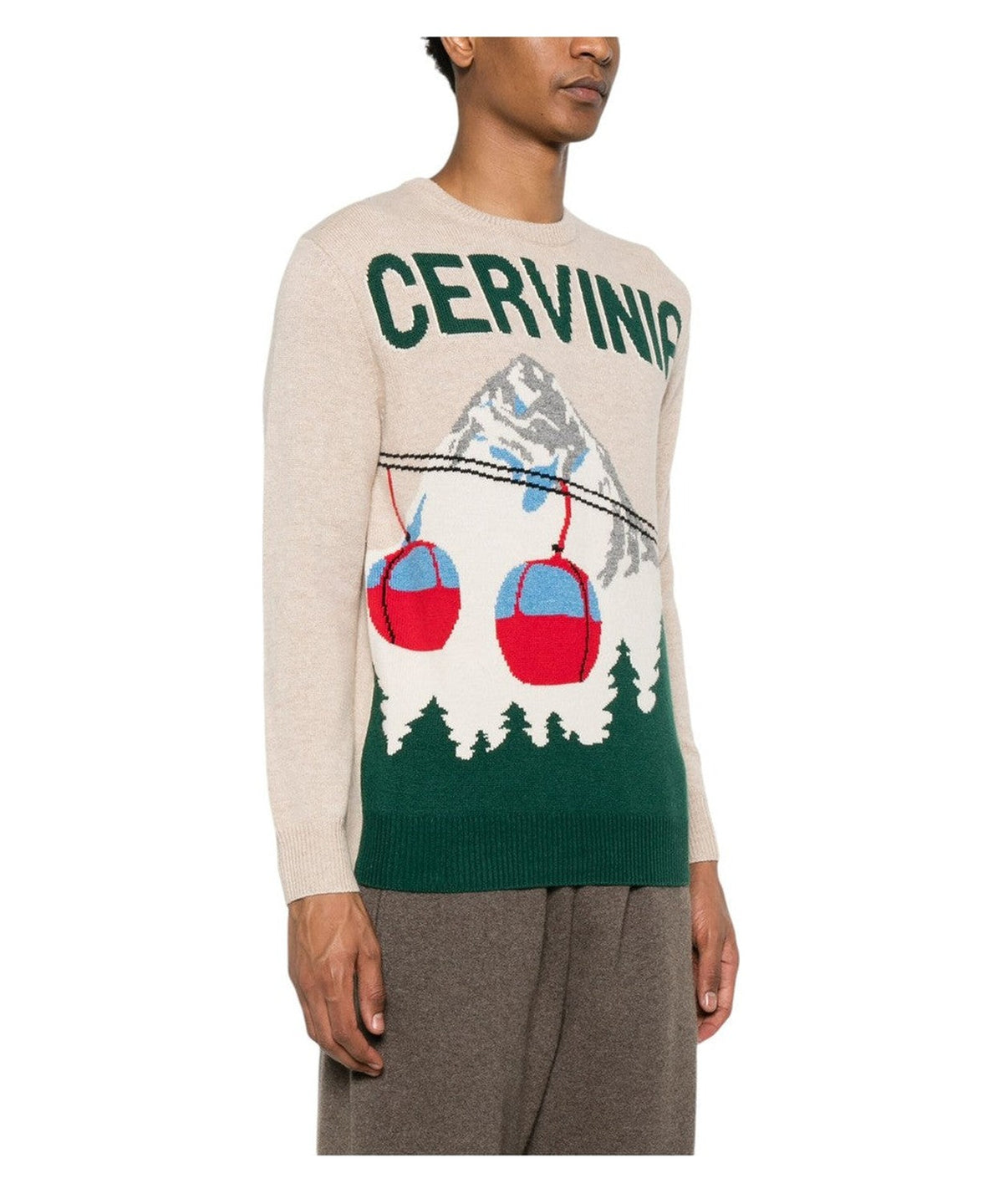 Maglione Heron Postcard Cervinia Beige-Mc2 Saint Barth-Maglieria-Vittorio Citro Boutique