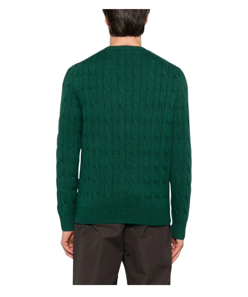 Maglione Girocollo Regent in Misto Cashmere Verde-Mc2 Saint Barth-Maglieria-Vittorio Citro Boutique