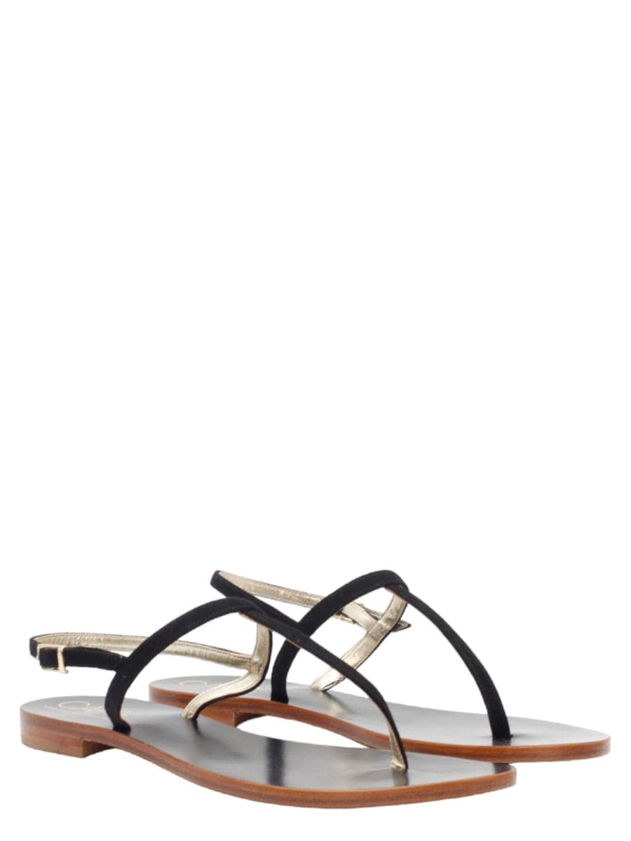 Infradito nero-Capri Vittorio Citro-Sandali-Vittorio Citro Boutique