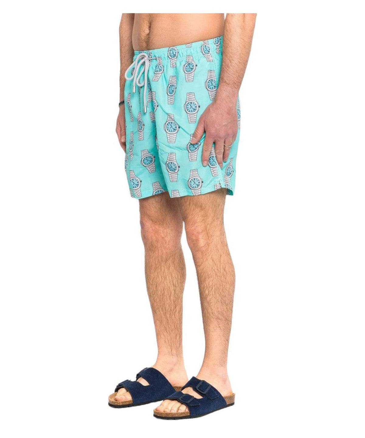 Pantaloncini da Bagno Mc2 Saint Barth con Stampa Orologi-Mc2 Saint Barth-Costumi da bagno-Vittorio Citro Boutique