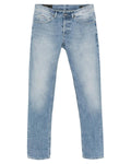 Jeans George con Gamba Affusolata e Stampa Logo sul Retro-Dondup-Jeans-Vittorio Citro Boutique