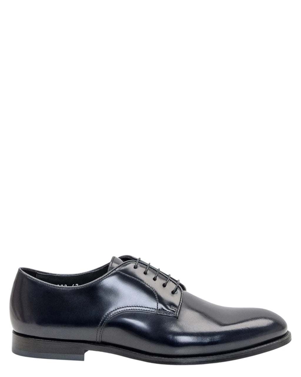 Stringate Doucal’s in Pelle Blu Spazzolata
