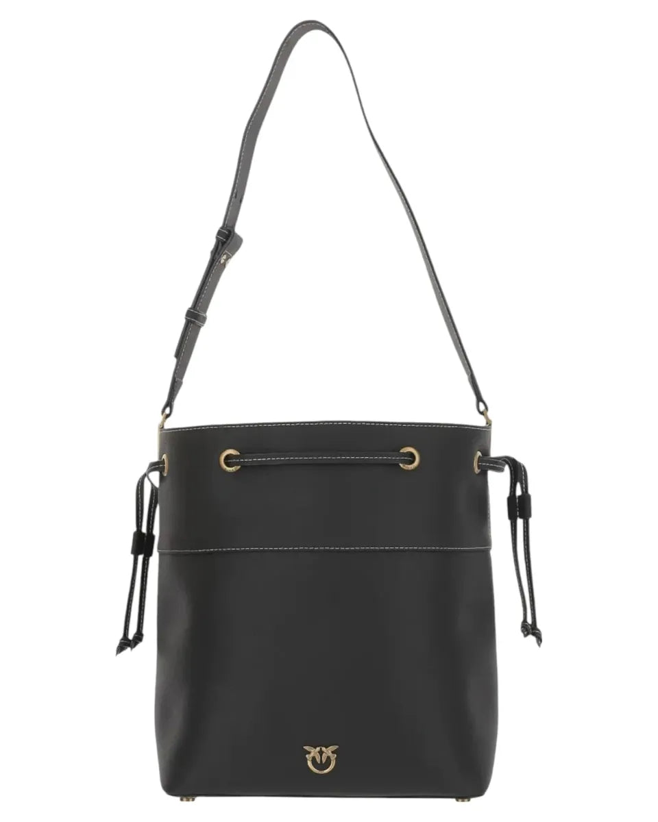 Borsa Secchiello in Pelle Pinko con Tracolla Regolabile-Borse a spalla-Pinko-Vittorio Citro Boutique