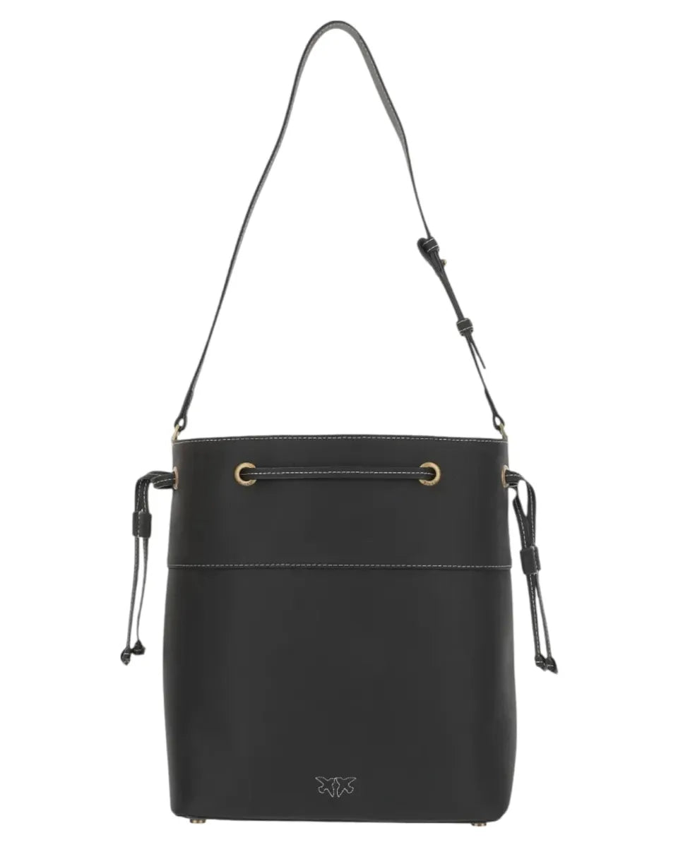 Borsa Secchiello in Pelle Pinko con Tracolla Regolabile-Borse a spalla-Pinko-Vittorio Citro Boutique