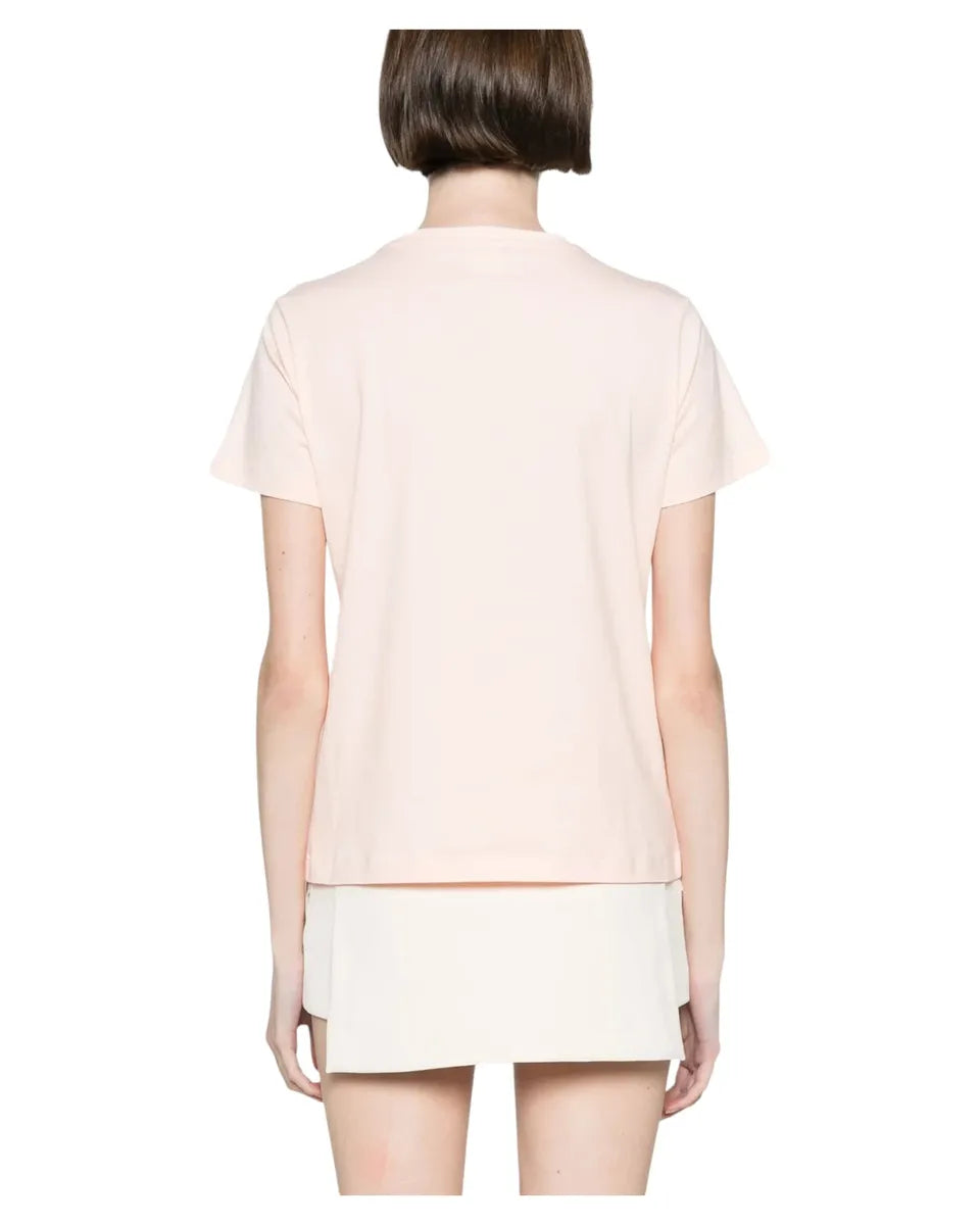 T-shirt con logo Love Birds in cristalli-Pinko-T-shirt-Vittorio Citro Boutique