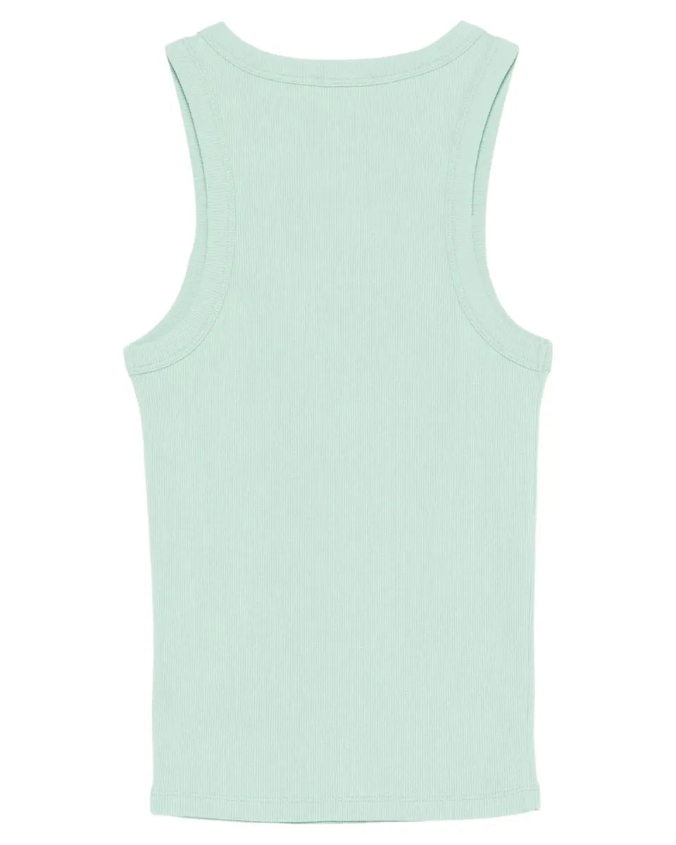 Canotta Ada in Cotone Elasticizzato con Logo Ricamato-Mc2 Saint Barth-Top-Vittorio Citro Boutique