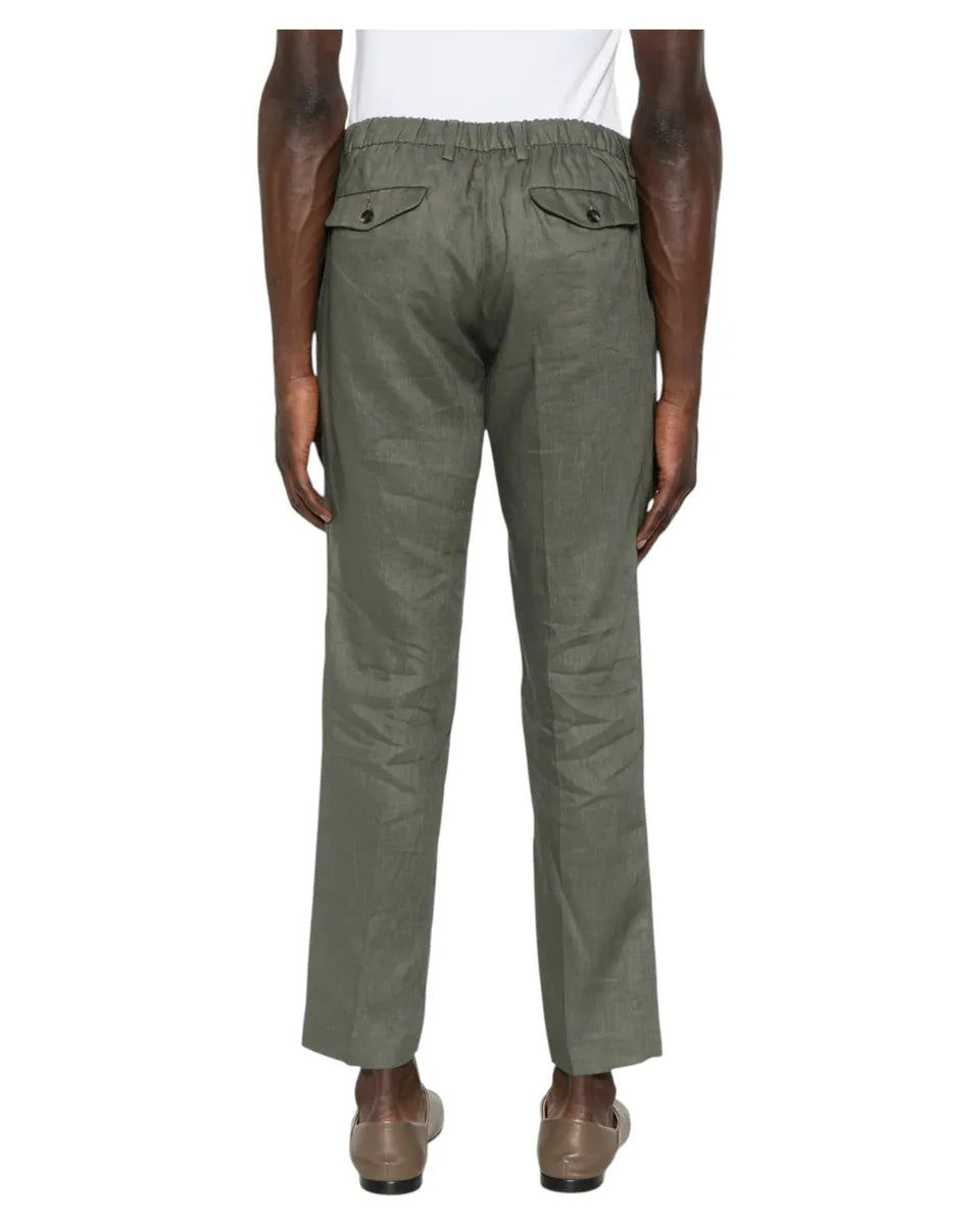 Pantaloni Denny in Lino Made in Italy-Michael Coal-Pantaloni-Vittorio Citro Boutique