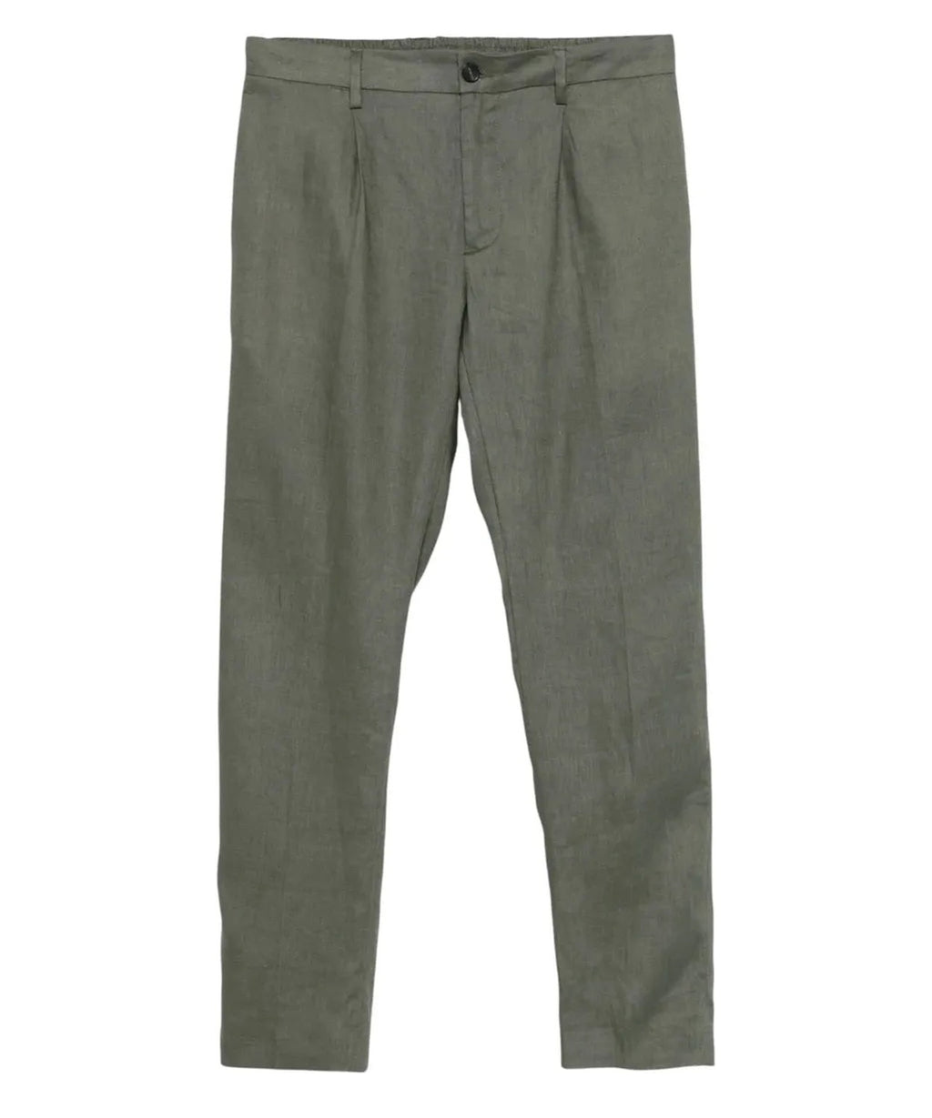 Pantaloni Denny in Lino Made in Italy-Michael Coal-Pantaloni-Vittorio Citro Boutique