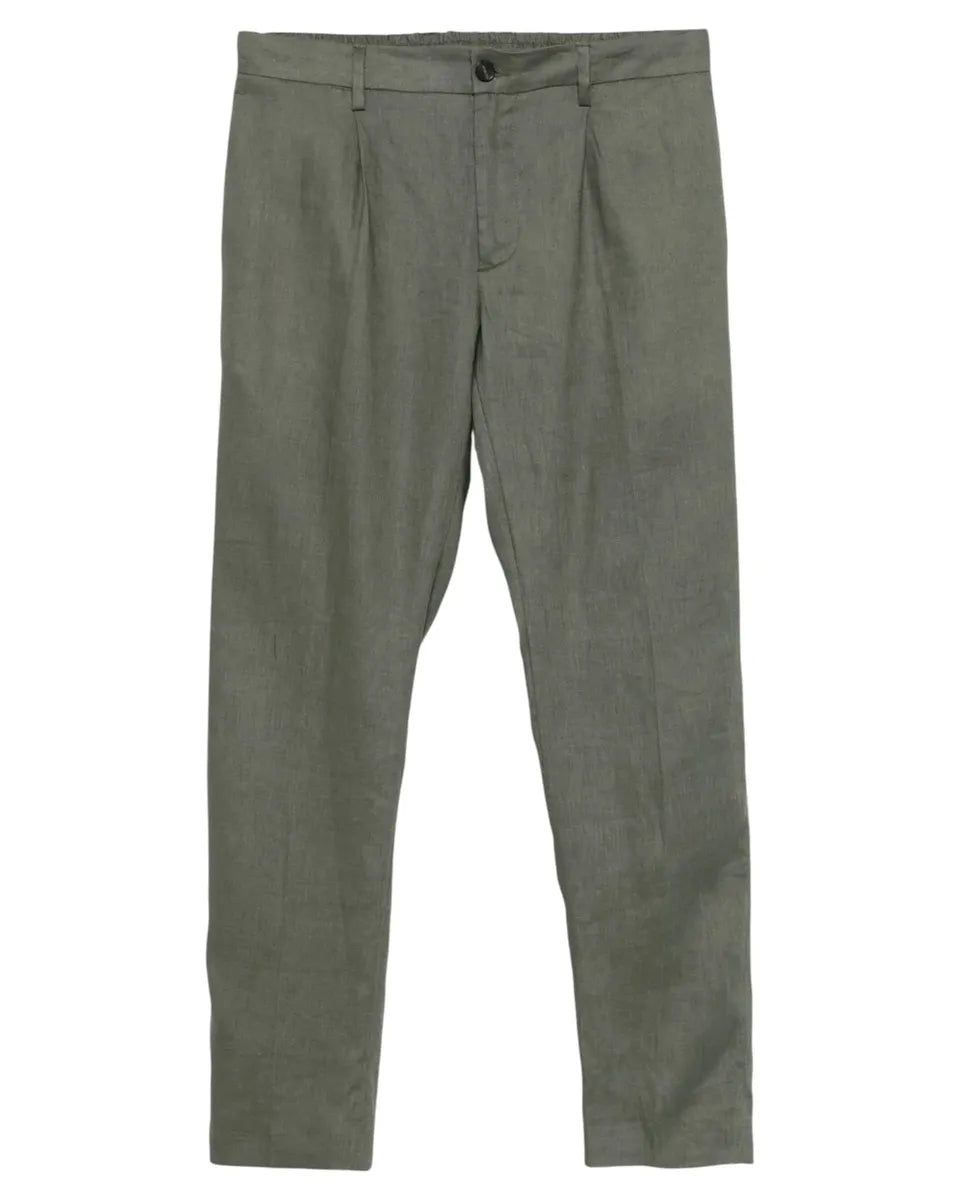 Pantaloni Denny in Lino Made in Italy-Michael Coal-Pantaloni-Vittorio Citro Boutique