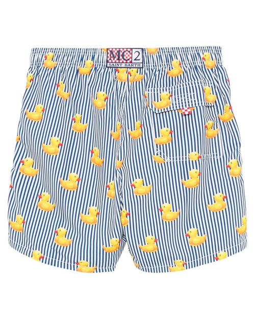 Costume Uomo a Righe Verticali – Boxer Mare in Poliestere Riciclato