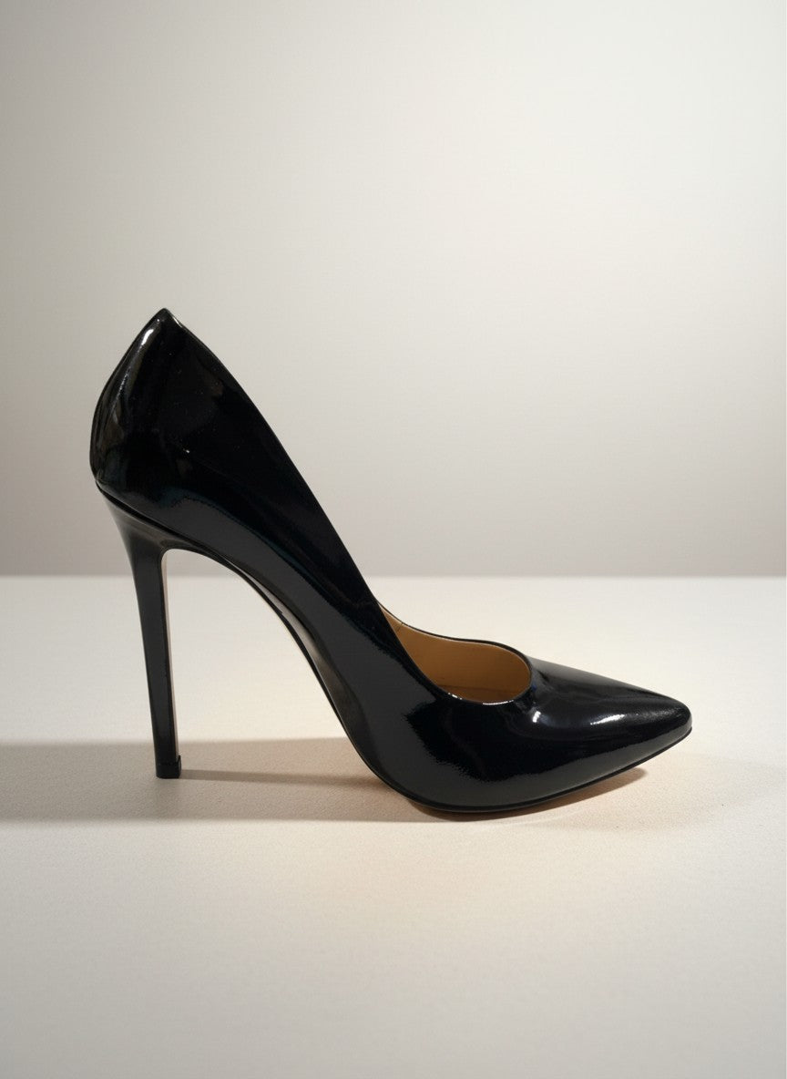Stephen Good Décolleté Donna in Vernice Nera con Tacco 110 mm