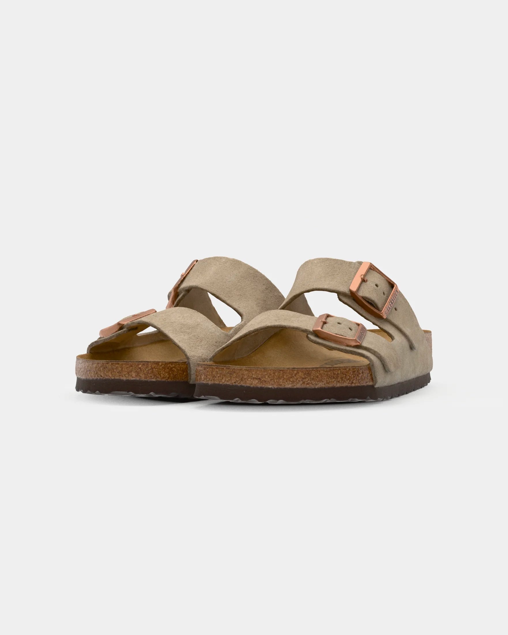 Birkenstock Arizona Wildleder Taupe Sandalen