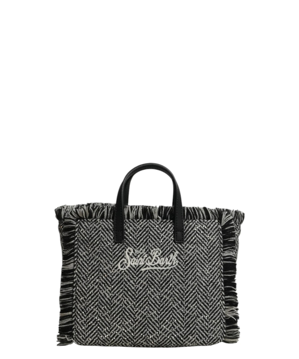 Vanity Mini-taske i sildebensuld med strass