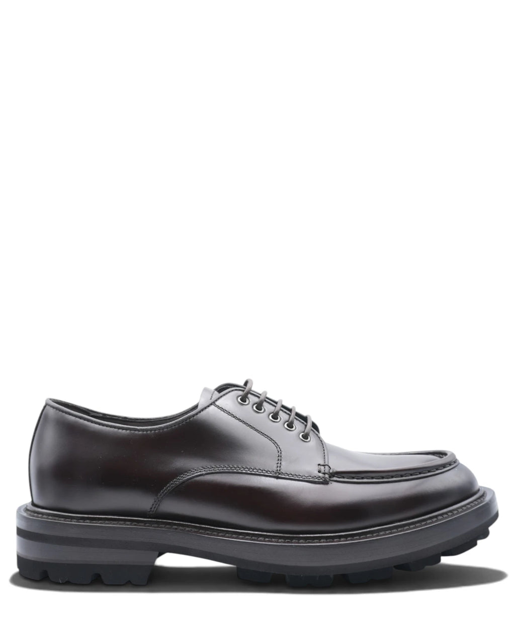 Stringata Uomo Barrett con Pelle Polished Ebano