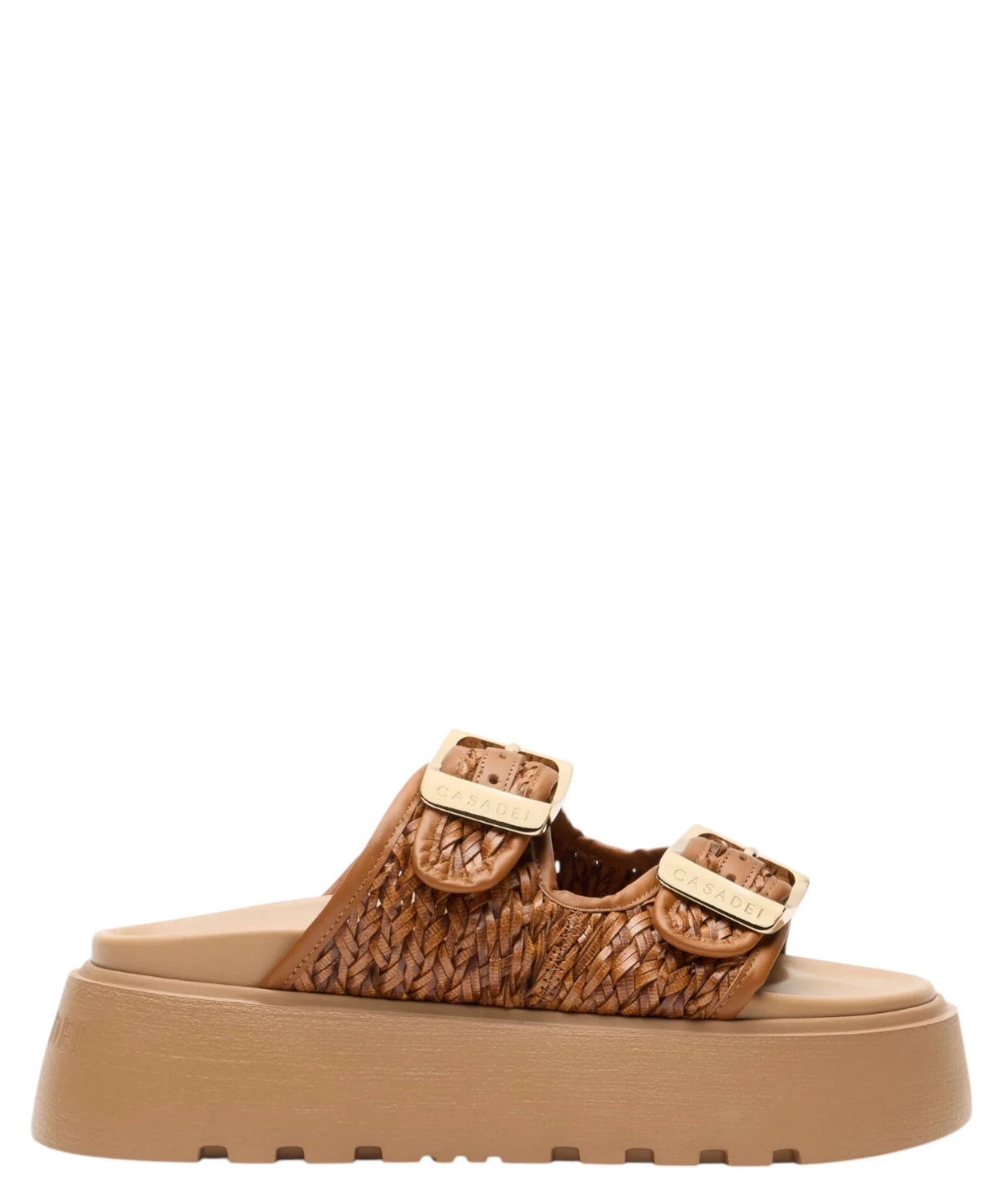 Suncity Birky Slide Donna Intrecciati in Havanna