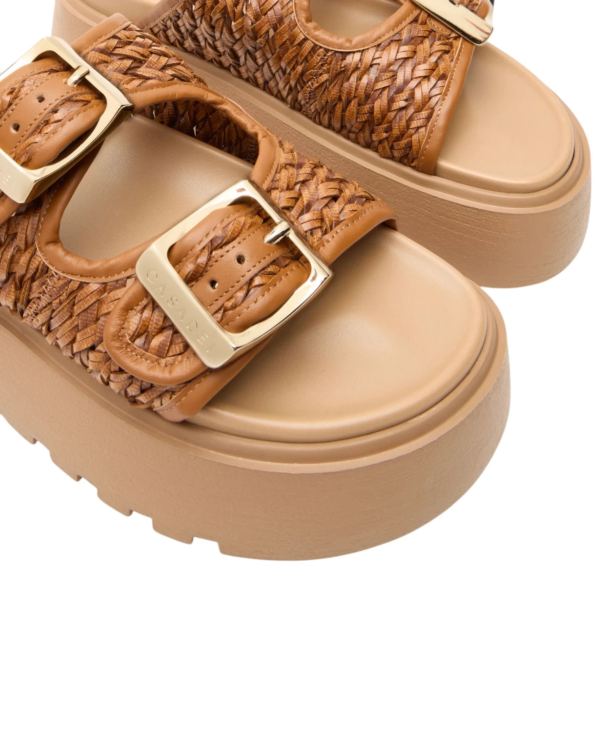 Suncity Birky Slide Donna Intrecciati in Havanna