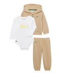 Completo tuta Lacoste per bambini con cappuccio