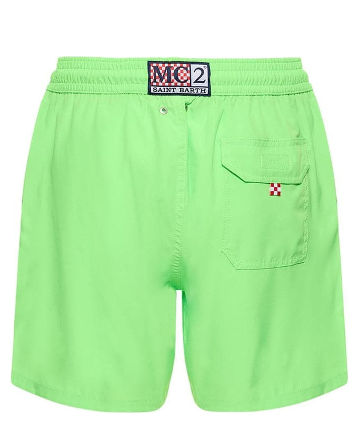 Shorts mare stretch con ricamo logo-Mc2 Saint Barth-Costumi da bagno-Vittorio Citro Boutique