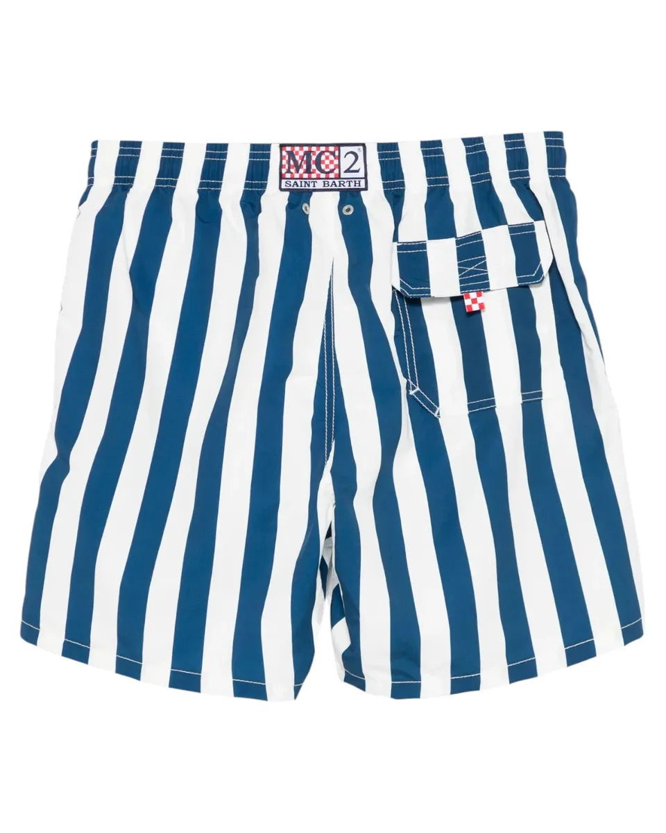 Costume da Bagno Gustavia Righe con Ricamo Saint Barth-Mc2 Saint Barth-Costumi da bagno-Vittorio Citro Boutique