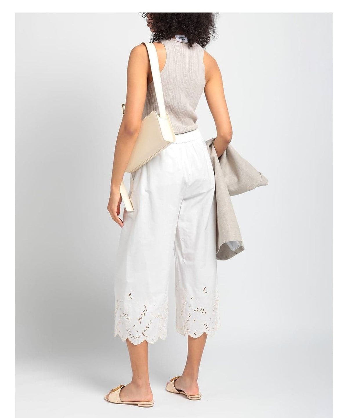 Pantaloni cropped e culottes-Blubianco-Pantaloni-Vittorio Citro Boutique