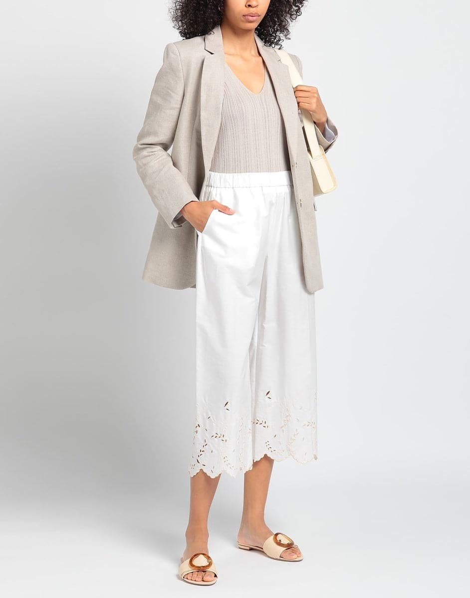 Pantaloni cropped e culottes-Blubianco-Pantaloni-Vittorio Citro Boutique