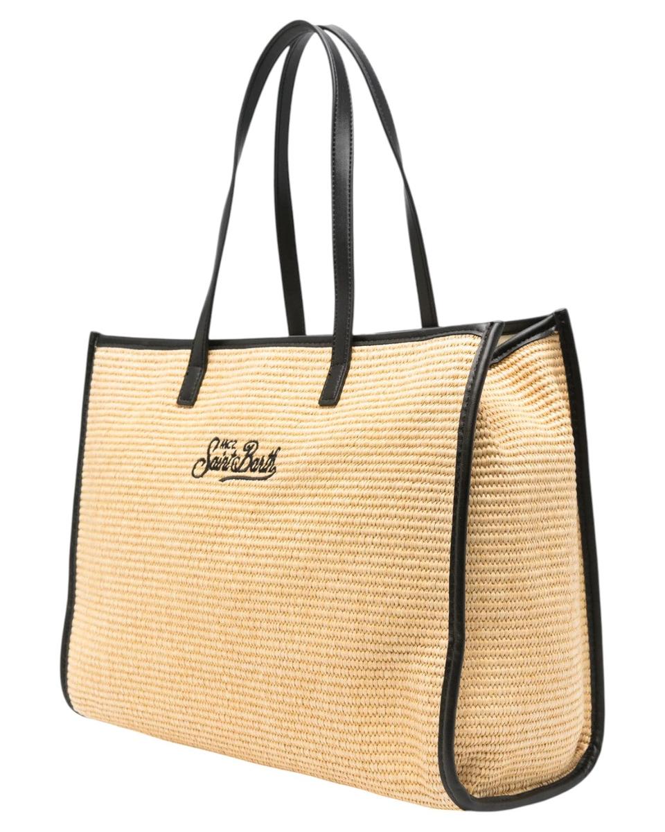 Borsa Vivian con Ricamo e Dettagli Intrecciati-Borse a spalla-Mc2 Saint Barth-Vittorio Citro Boutique