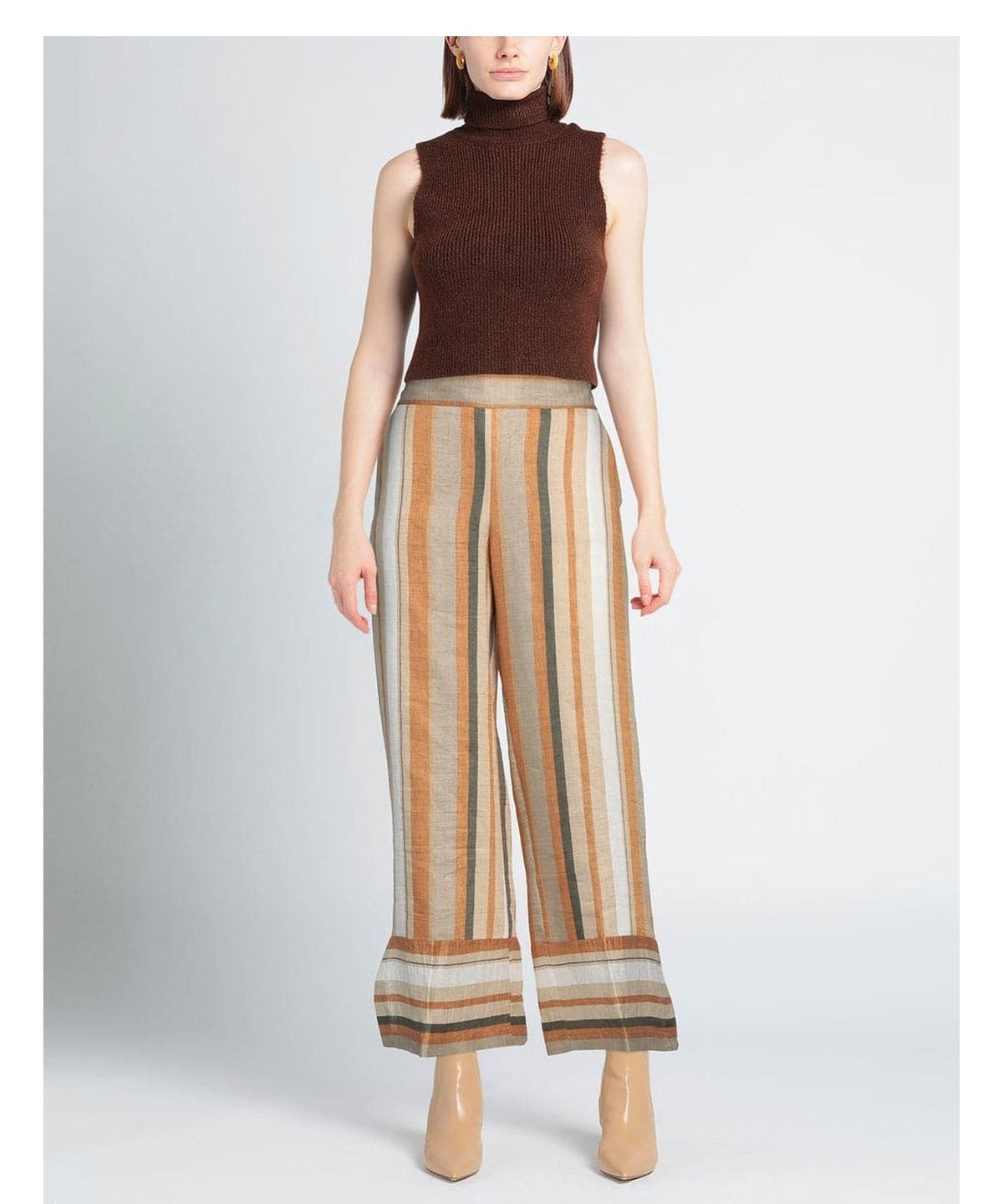 Pantalone con spacchi-Blubianco-Pantaloni-Vittorio Citro Boutique