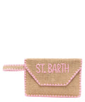 Pochette Envelope in rafia naturale con dettagli ricamati-Pochette-Mc2 Saint Barth-Vittorio Citro Boutique