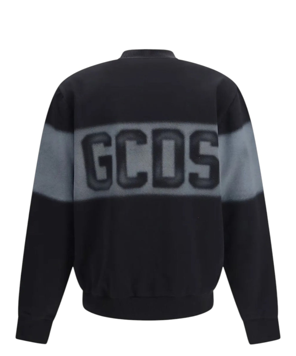 Sudadera GCDS de cuello redondo con logotipo efecto spray