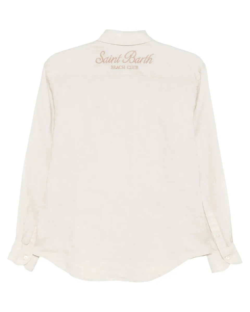 Camicia in Lino Beige-Mc2 Saint Barth-Camicie-Vittorio Citro Boutique