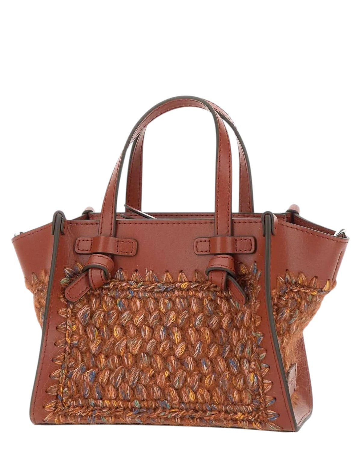 Borsa Miss Marcella in lana e pelle-Gianni Chiarini-Borse a mano-Vittorio Citro Boutique