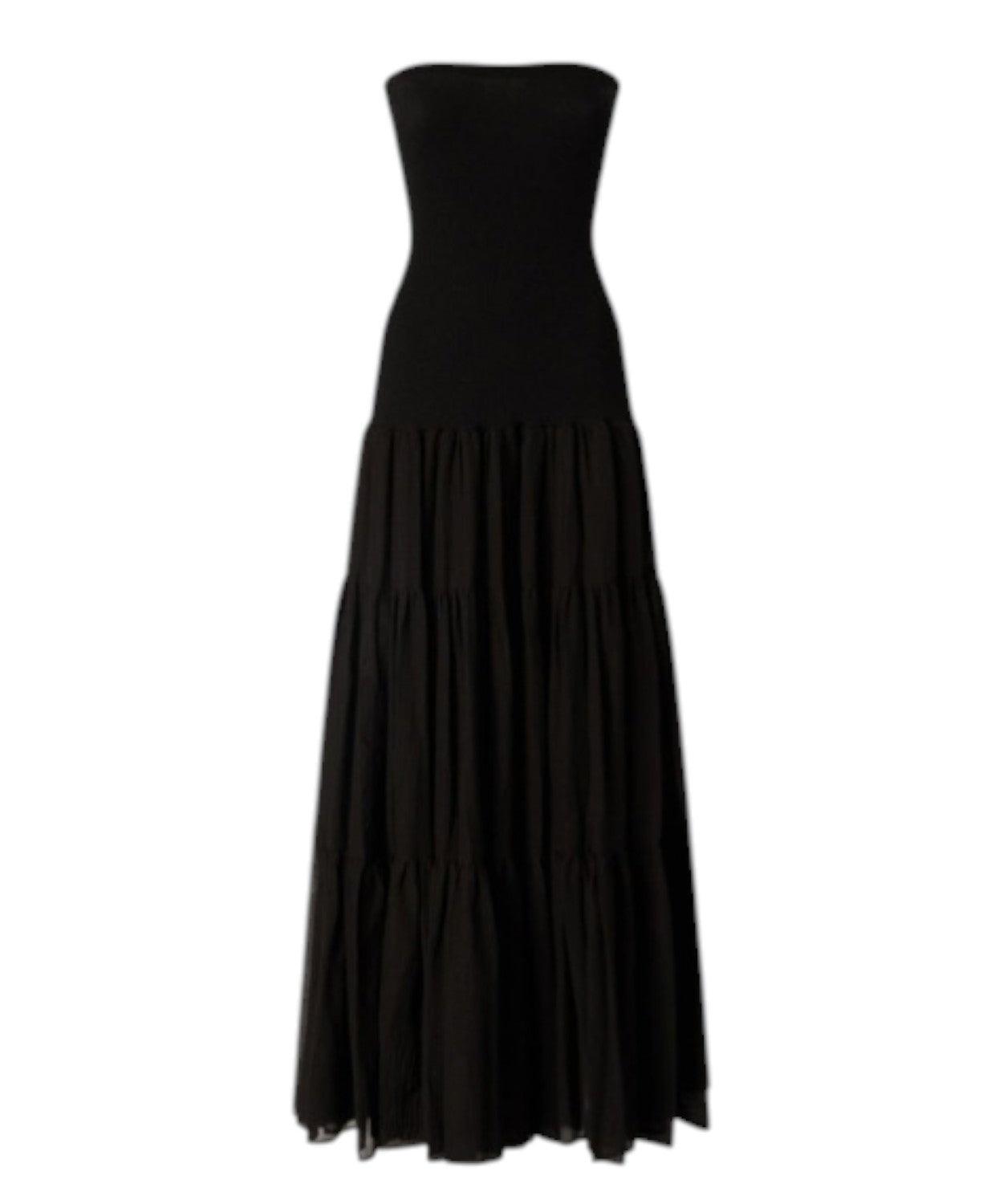 Abito Lungo Pinko Baveno Senza Maniche in Cotone e Seta