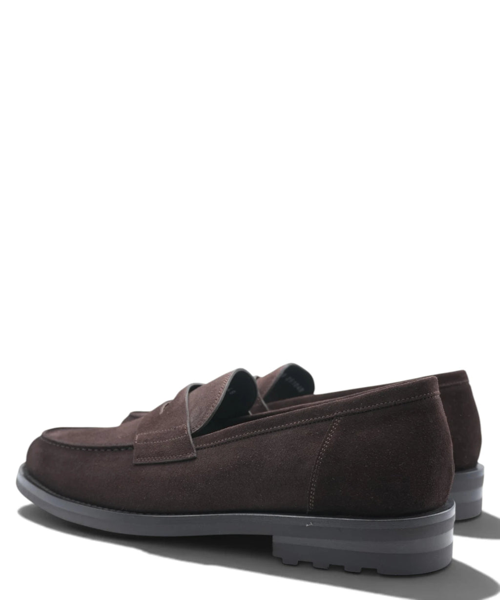 Mocassino Penny Loafer Uomo Camoscio Testa di Moro
