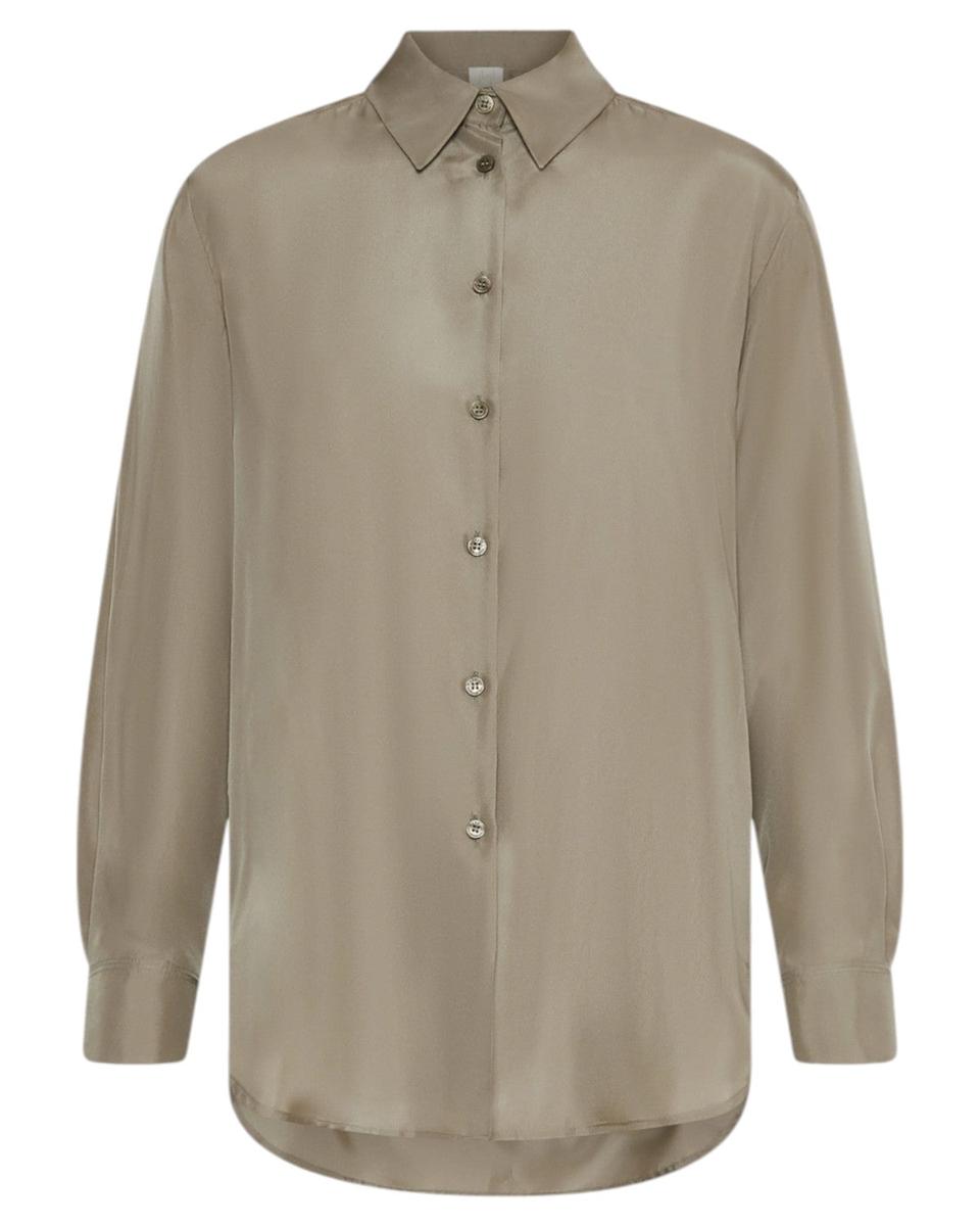 Camicia in Pura Seta Habotai Lavata con Abbottonatura a Vista-Marella-Camicie-Vittorio Citro Boutique