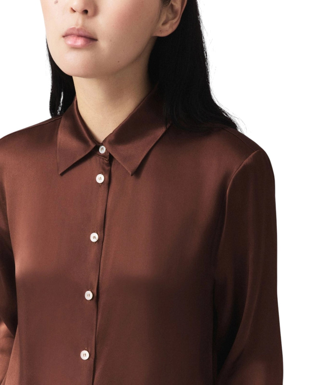 Camicia Donna Marella Alfio in Misto Seta Elegante