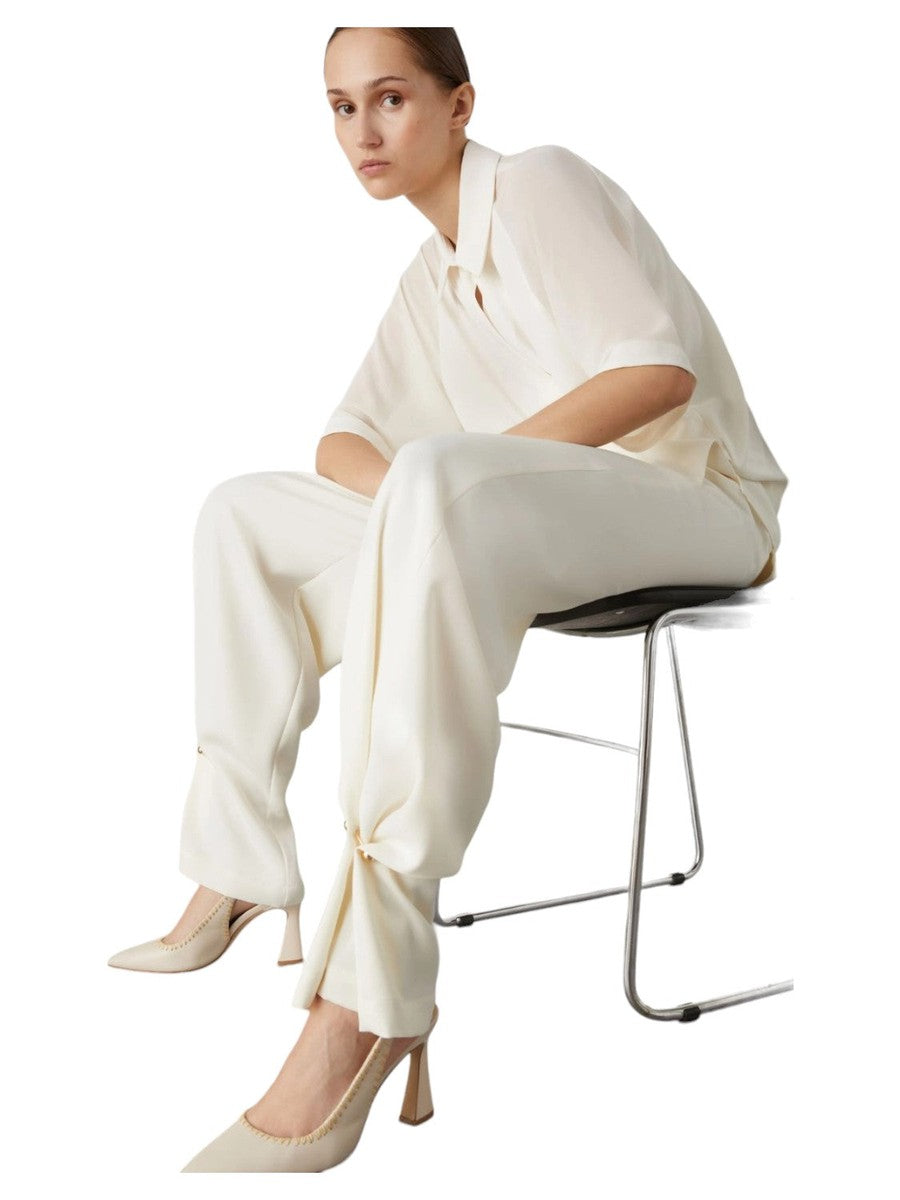 Pantaloni Cabaret in Satin-Marella-Pantaloni-Vittorio Citro Boutique