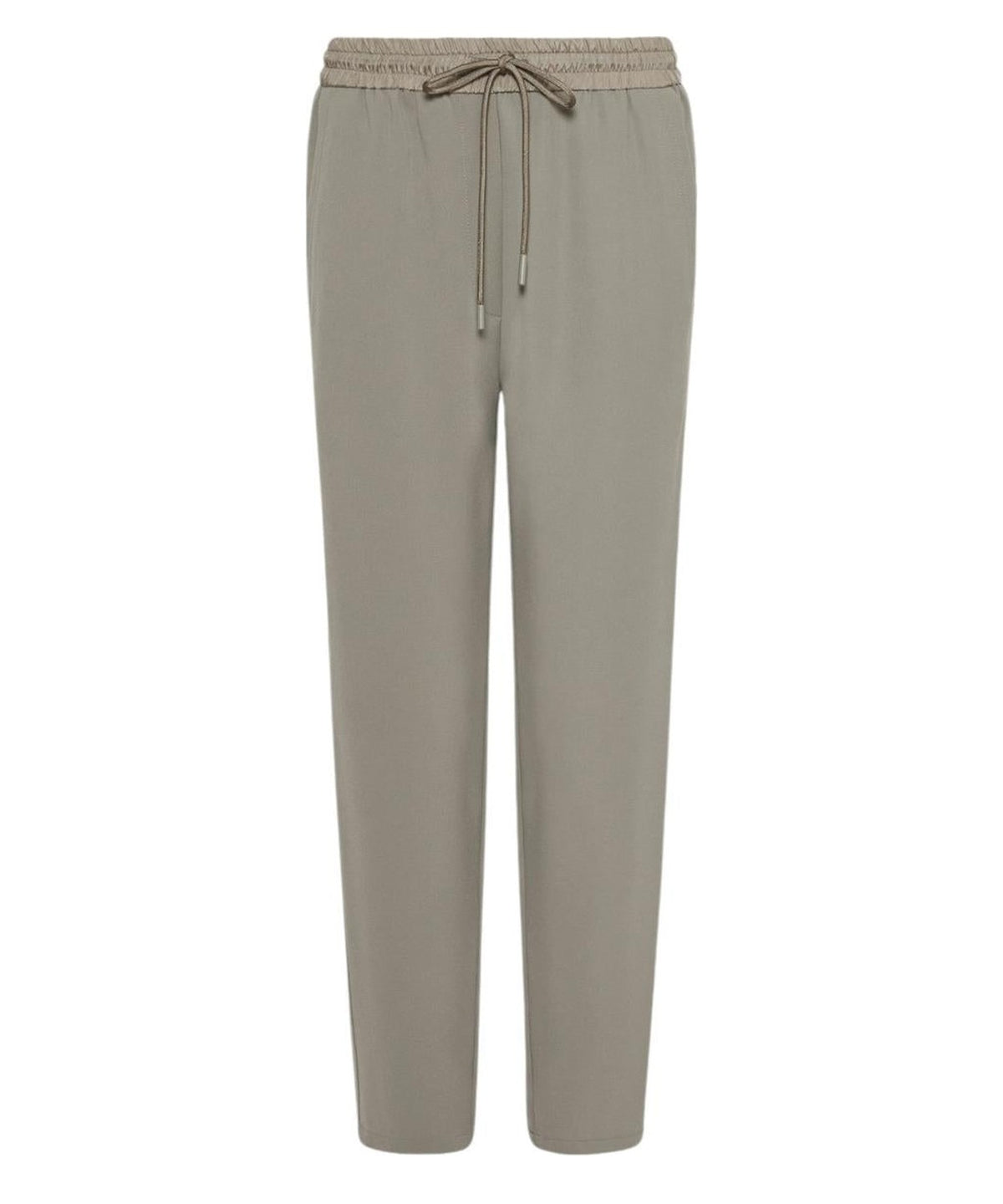 Jogger Fluidi in Triacetato con Coulisse in Seta-Marella-Pantaloni-Vittorio Citro Boutique