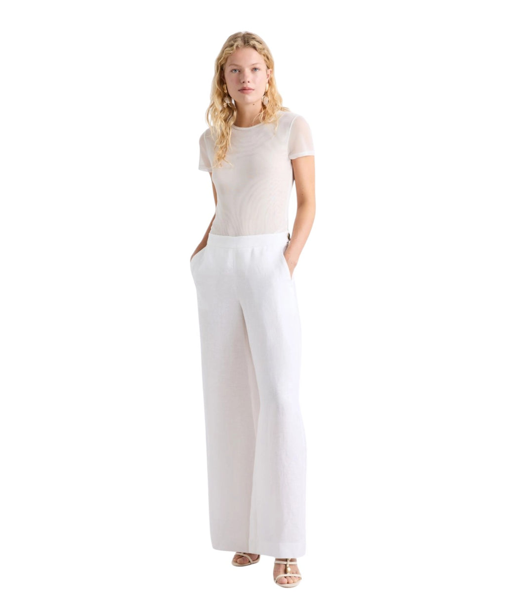 Pantalon Wide Leg in DéLavé linnen