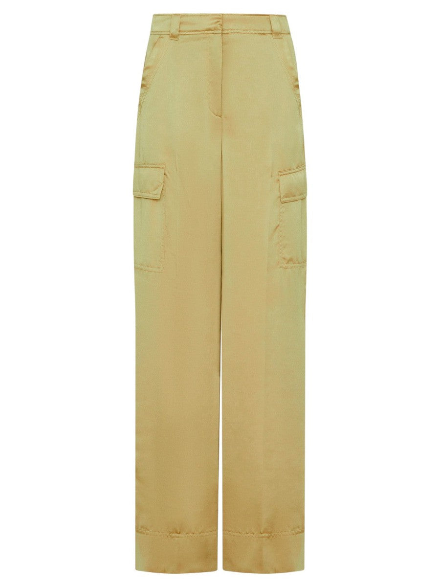 Pantaloni Cargo KHAT in Raso Satin-Marella-Pantaloni-Vittorio Citro Boutique