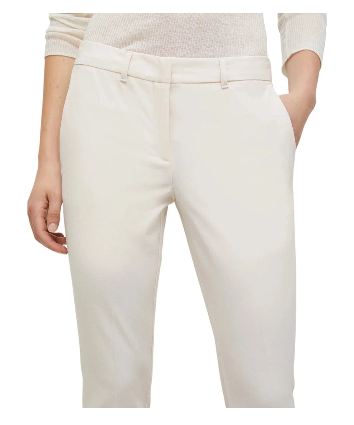 Pantaloni Gerona chino slim in misto lana-Marella-Pantaloni-Vittorio Citro Boutique