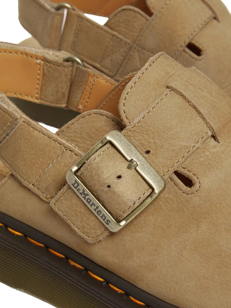 Jorge Mules II in Nabuk Martellata con Cinturino-Dr. Martens-Sandali-Vittorio Citro Boutique