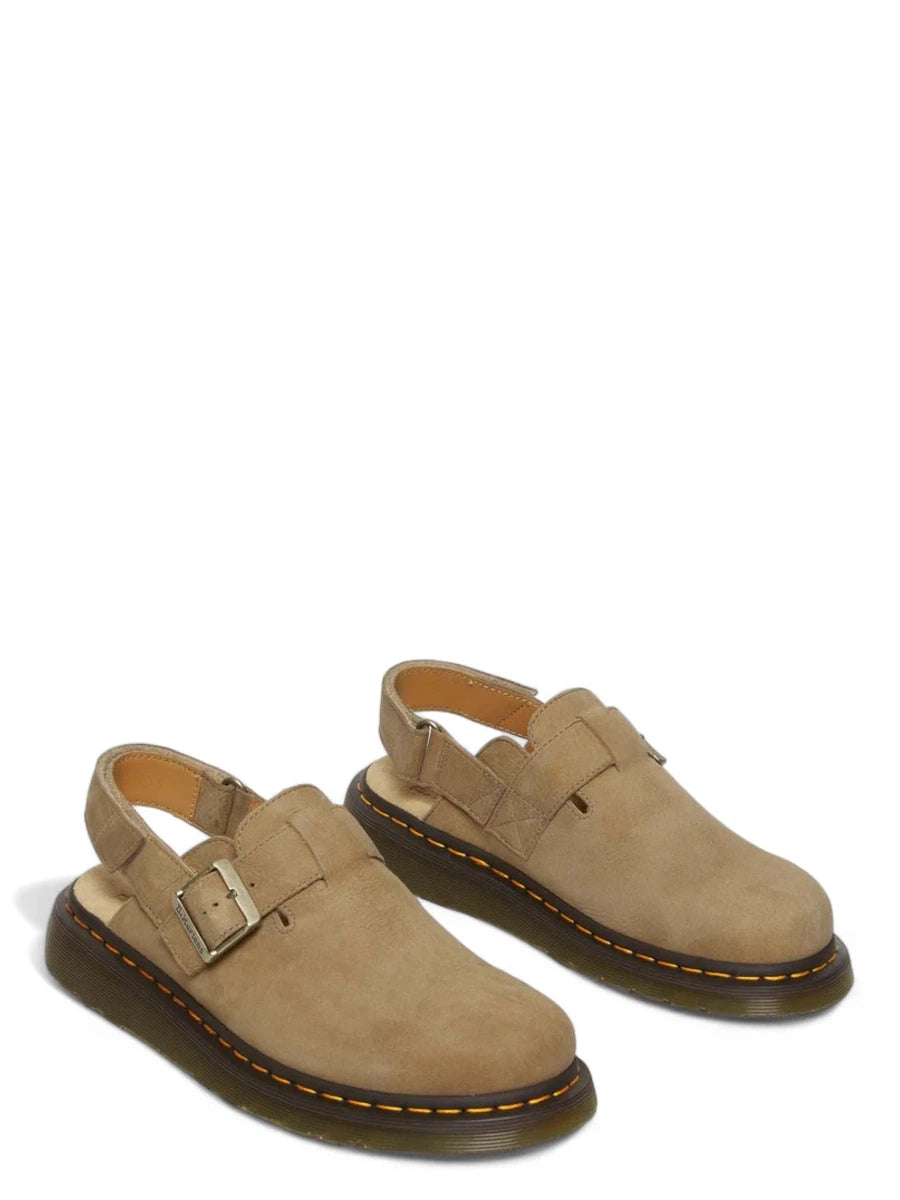 Jorge Mules II in Nabuk Martellata con Cinturino-Dr. Martens-Sandali-Vittorio Citro Boutique