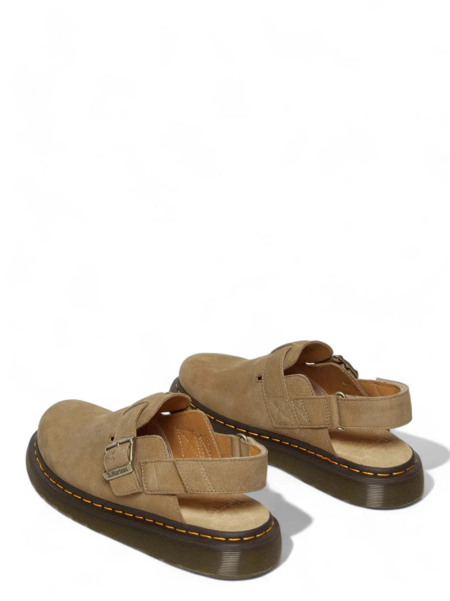 Jorge Mules II in Nabuk Martellata con Cinturino-Dr. Martens-Sandali-Vittorio Citro Boutique