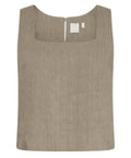 Top in Viscosa e Lino Stretch con Scollo Squadrato-Marella-Top-Vittorio Citro Boutique
