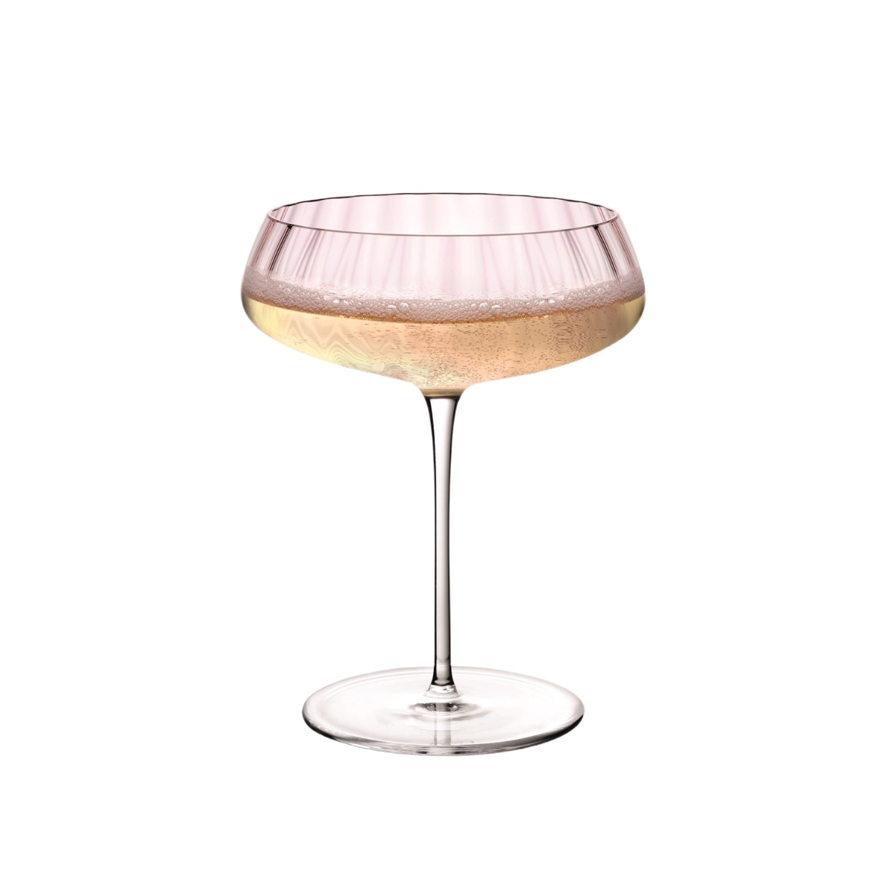 Round Up Dusty Rose Set of 2 Coupe glasses-NUDE EU-Coupe glass-Vittorio Citro Boutique